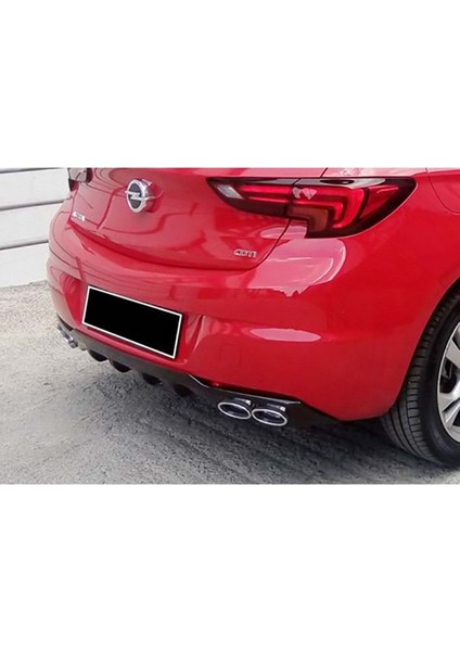 Opel Astra K Opc Difüzör Piona Black + Egzoz Ucu Kromlar 2015 - 2021