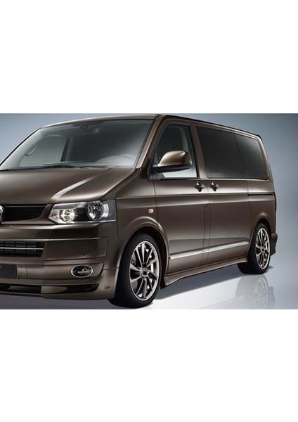 Vw Transporter T5 Yan Marşpiyel Seti Mat Siyah Plastik 2014 - 2017