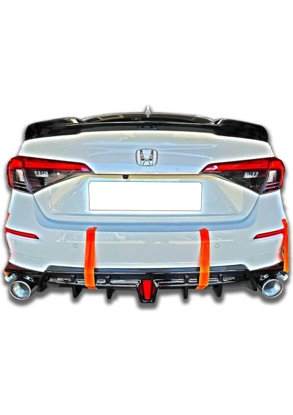Honda Civic Fe1 2022 2023 Yeni Model Arka Ek Mat Siyah Plastik