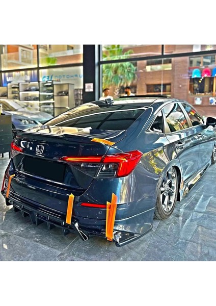 Honda Civic Fe1 2022 2023 Yeni Model Arka Ek Mat Siyah Plastik