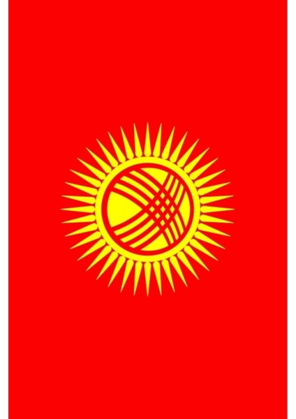 Kırgızistan Gönder Bayrağı 70X105 Cm. fiyatları