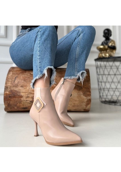 Moose Nude Cilt Topuklu Bot fiyatları