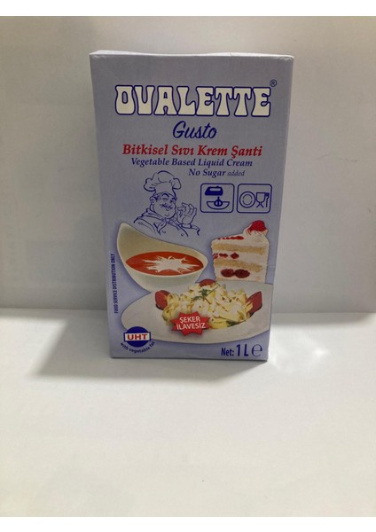 Ovalette Gusto Bitkisel Sıvı Krem Şanti
