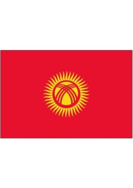 Kırgızistan Bayrağı (50X75 Cm)