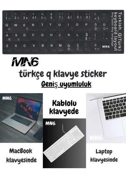 Türkçe Q Klavye Sticker/laptop Pc Uymlu Türkçe Q Sticker /türkçe Q Klavye Sticker fırsatları