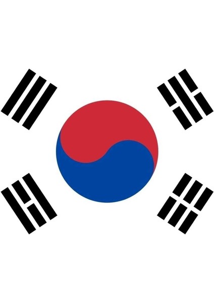 Güney Kore Cumhuriyeti Bayrağı 30X45 Cm.