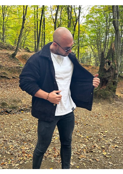Hırka Bay/bayan Pamukluvwelsoft Peluş Düğmeli Çift Cepli Oversıze Ceket indirimleri