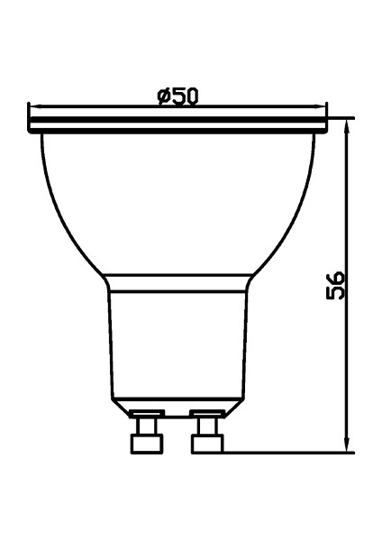 BA25-00450-BRAYTRON 4.5W 3000K Gün Işığı GU10 Lensli LED Ampul 6 Lı Paket