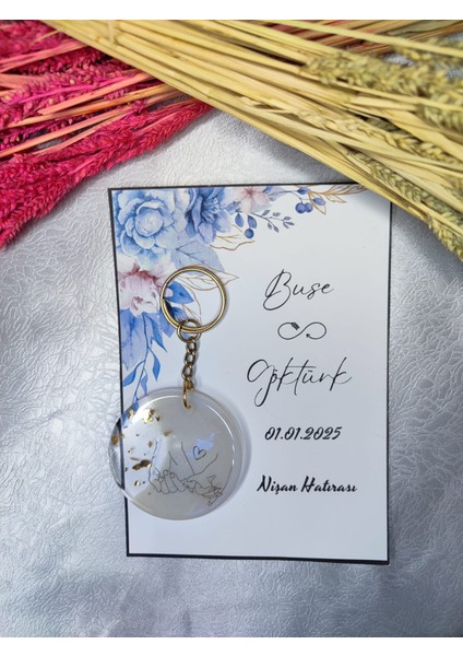 Davetiye Düğün Nişan Söz Anahtarlık Kartlı Davet Yenidoğan Doğum Hediyelik 10 Adet Isim Belirtiniz fiyatları