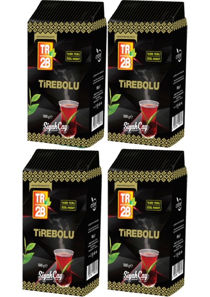 Tirebolu TR28 Dökme Siyah Çay 1000 Gr x 4 Adet fiyatları