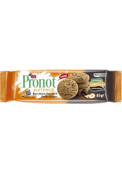 Pronot Glutensiz Bitter Çikolatalı Kurabiye 85 gr