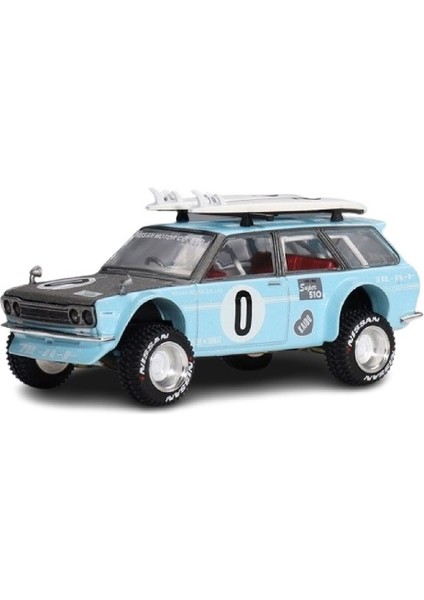 1:64 Diecast Nissan Datsun Kaido 510 Winter Holiday Edition Mini Gt Model Araba modelleri
