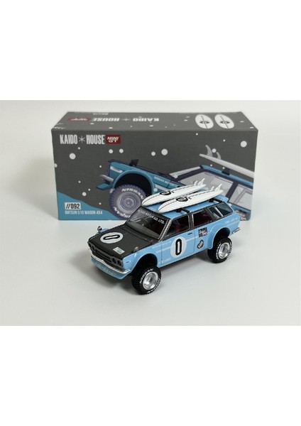 1:64 Diecast Nissan Datsun Kaido 510 Winter Holiday Edition Mini Gt Model Araba fırsatları