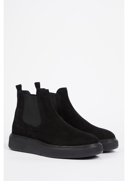 Bogota Deri Siyah Süet Eva Hazır Taban Bot fiyatları