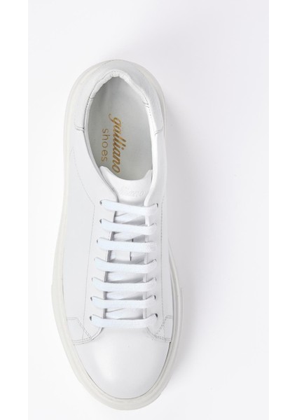 Reus Deri Beyaz Soft Eva Hazır Taban Sneaker modelleri