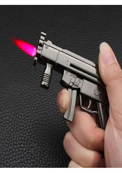 Sıradışı Özel Tasarım Mp5 Makineli Tabanca Şeklinde Gazlı Metal Çakmak Süper Yeni Ürün fiyatları