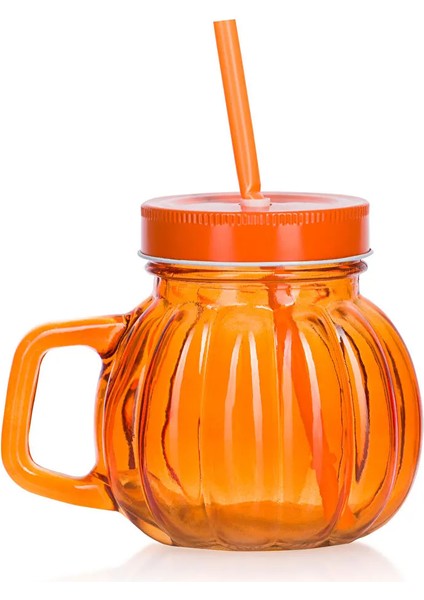 Lcw Home Turuncu Pipetli Cam Kupa 450 ml
