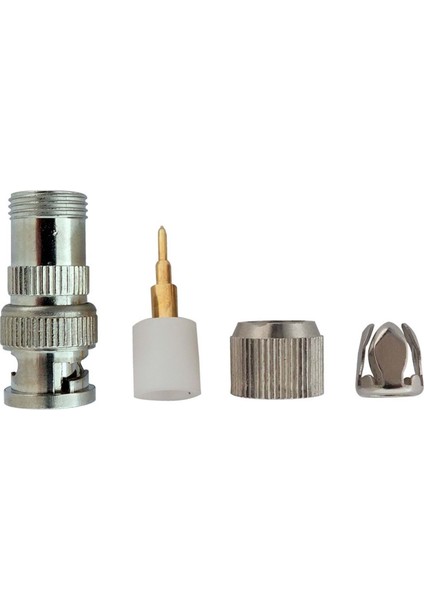 Vidalı Bnc Hıgh Qualıty Konnektör Coaxıal RG6/RG59 100 Lü Paket