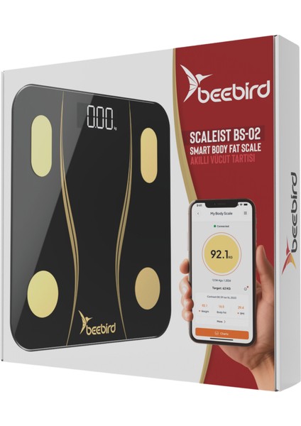 Beebird Scaleist Bs-02 Akıllı Vücut Tartısı