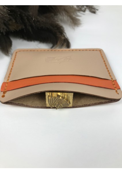 Kartlık Turuncu Bej Renk Deri Unisex