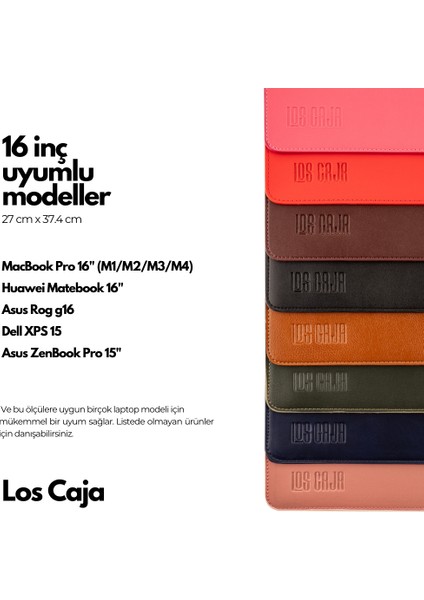 Minimalist Laptop Kılıfı, Vegan Deri, Su Itici Özellikli, Bilgisayar Notebook Laptop Çantası