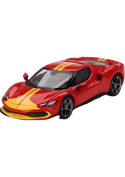 1:64 Diecast Ferrari 296 Gtb Assetto Fiorano Rosso Corsa Mini Gt Model Araba