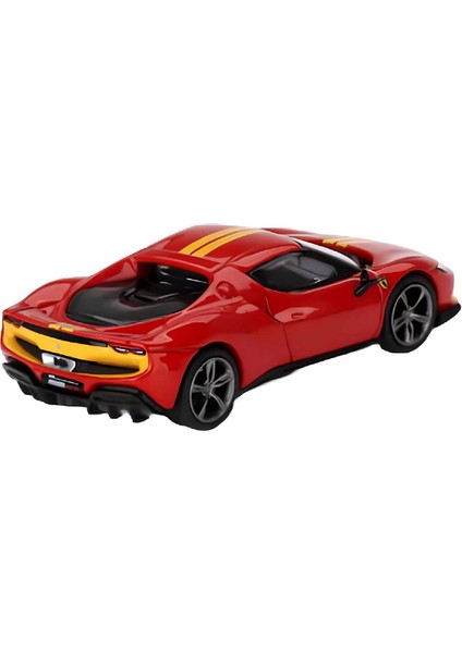 1:64 Diecast Ferrari 296 Gtb Assetto Fiorano Rosso Corsa Mini Gt Model Araba