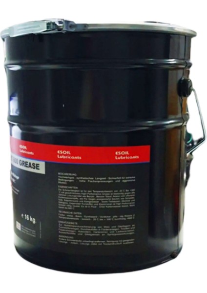 Ht 600 +300C Yüksek Isıya Dayanıklı Teflonlu Gres 16 kg