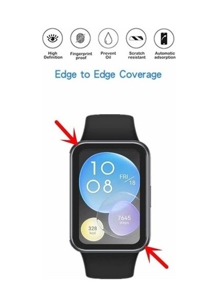 Huawei Watch Fit 2 Uyumlu 5d Nano Ekran Koruyucu modelleri