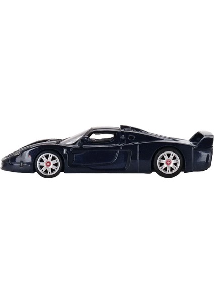 1:64 Diecast Bbr Maserati MC12 Stradale W/stripe 2008 Blue Metallic Mini Gt Model Araba