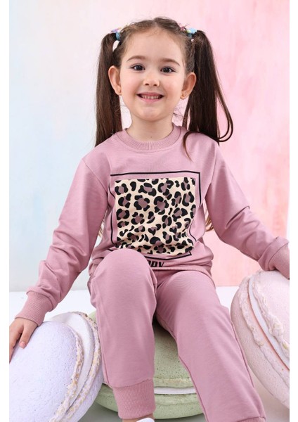 Kız Çocuk 2 Iplik Mevsimlik Baskılı Alt Üst Takım