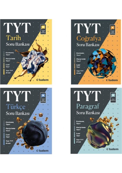Tudem Yayınları Tyt Tarih&coğrafya&türkçe&paragraf Soru Bankası
