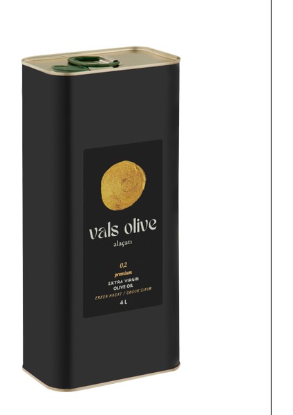 Vals Olive Premium Erken Hasat Soğuk Sıkım Naturel Sızma Katkısız Zeytinyağı (4 L) – Yeni Hasat 24/25 fiyatları