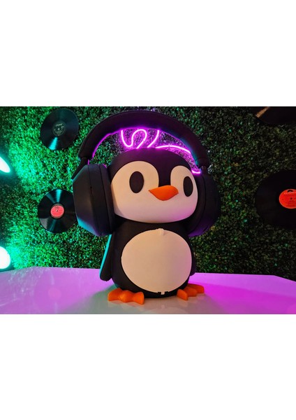 penguen, stand, kulaklık standı