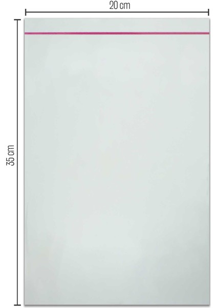 20*35 Bantlı OPP (Parlak-Şeffaf) Jelatin 100 Adet