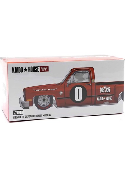 1:64 Diecast Chevrolet Kaido Works V2 Silverado Dually Mini Gt Model Araba