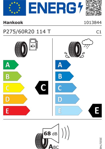 275/60 R20 114T Dynapro Ht RH12 M+S Oto Yaz Lastiği (Üretim Yılı: 2023)