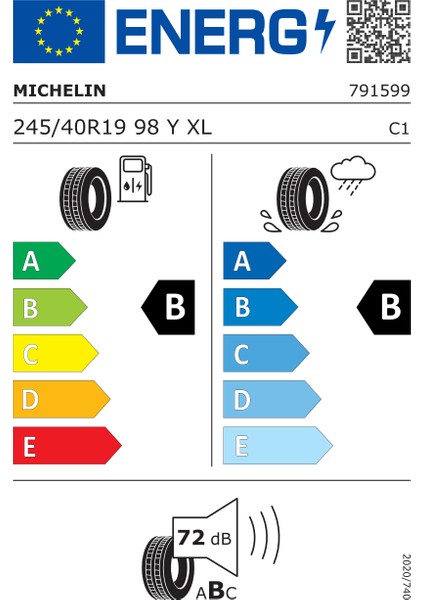 245/40 R19 98Y Xl Pilot Sport 4 Zp * Oto Yaz Lastiği (Üretim Yılı: 2023)