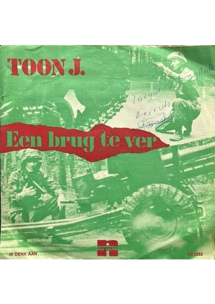 Toon J. Een - Brug Te Ver 45'lik Plak