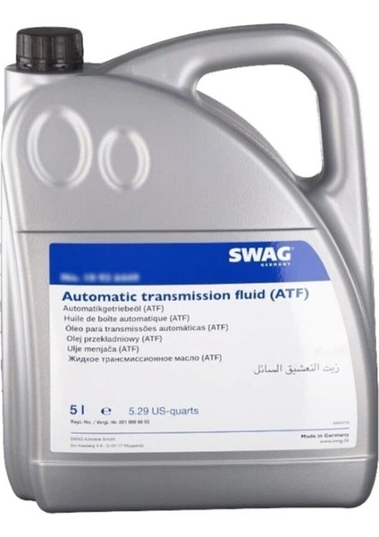 Mercedes C Serisi W203 C 200 Kompressor Otomatik Şanzıman Yağı 5 Litre SWAG