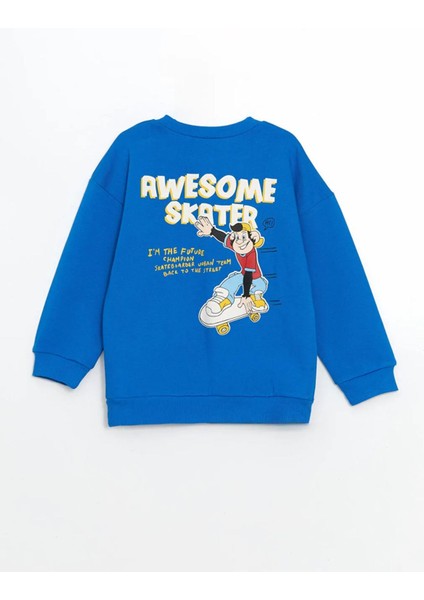 Lcw Baby Mavi Nostaljik Maymun Baskılı Erkek Çocuk Sweatshirt fiyatları