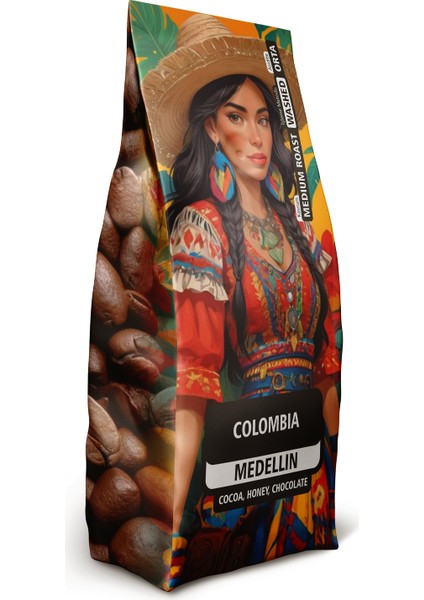 Colombia Kahve 250G (Çekirdek)