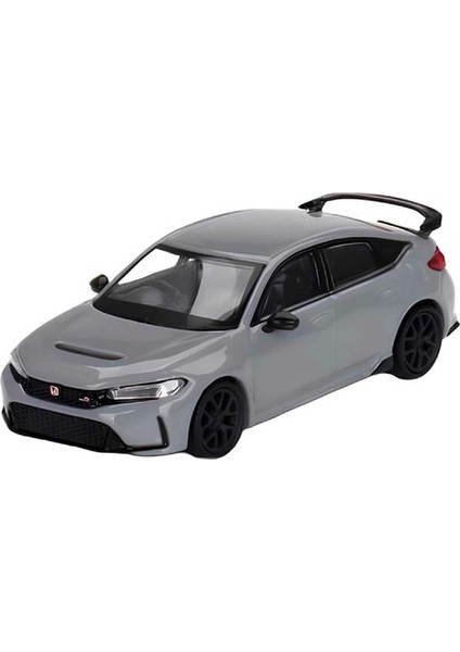 1:64 Diecast Honda Civic Type R Sonic Gray Pearl Mini Gt Model Araba