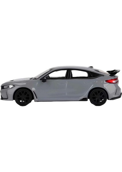 1:64 Diecast Honda Civic Type R Sonic Gray Pearl Mini Gt Model Araba