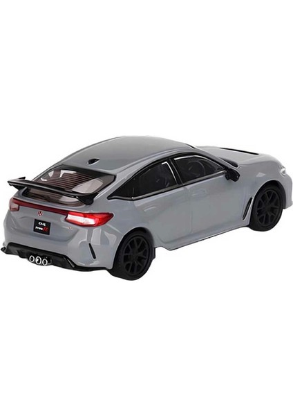 1:64 Diecast Honda Civic Type R Sonic Gray Pearl Mini Gt Model Araba