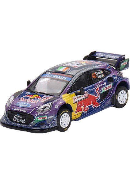 1:64 Diecast Ford Puma M-Sport Ford Wrt 2022 Rally Italia Sardegna Place Mini Gt Model Araba