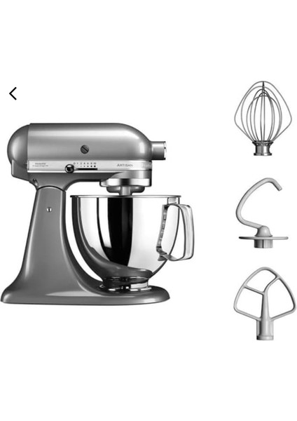 Kitchenaid 5KSM125 Artisan 4,8 L Stand Mikser, Contour Silver modelleri