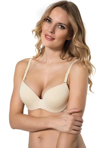 Kadın Desteksiz Boş B Cup Balenli Telli Sütyen 916