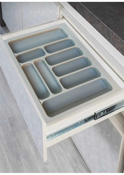Gri Renk Çekmece Içi Kaşıklık 55X49 cm (49X40 Ölçülerine Uyarlanabilir)