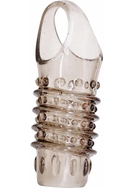 Pembe Tilki Tırtıklı Penis Kılıfı Şeffaf